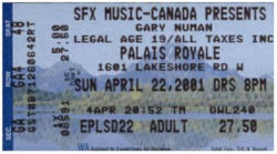 Toronto Ticket 2001